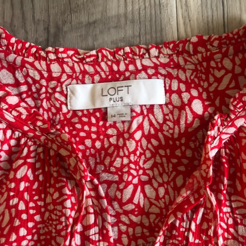 LOFT Plus Red Top. - Picture 8 of 11